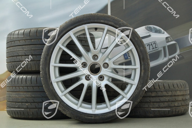 19-inch SportDesign summer wheel set, 8 J x 19 ET 57 + 11 J x 19 ET 67, with tyres 235/35 ZR 19 + 295/30 ZR 19,  for C2/C2S