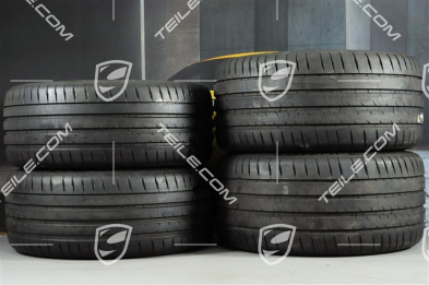 20" Koła letnie Panamera Turbo, felgi 9,5J x 20 ET71 + 11,5J x 20 ET68 + NOWE opony letnie Michelin 275/40 ZR20 + 315/35 ZR20, z czujnikami ciśnienia