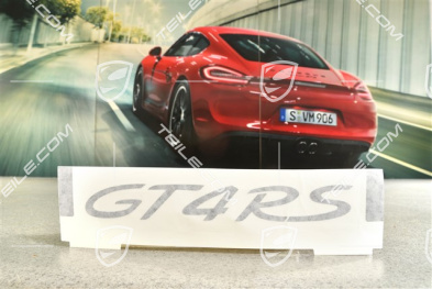 Logo / Sticker  GT4 RS, black matte, L=R
