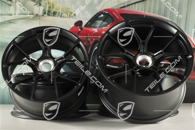 20+21 -inch GT3 wheel rim set, 9,5J x 20 ET46 + 12J x 21 ET45, black satin mat