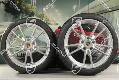 19"+20" koła zimowe Carrera, komplet, felgi 8,5J x 19 ET52 + 11J x 20 ET66 + opony zimowe Pirelli 235/40 R19 + 295/35 R20, z czujnikami ciśnienia