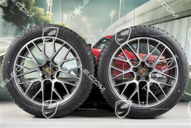 20" "RS Spyder Design" koła zimowe, komplet, felgi 9J x 20 ET26 + 10J x 20 ET19, opony zimowe Dunlop Winter Sport 4D 265/45 R20 + 295/40 R20, z czujnikami ciśnienia