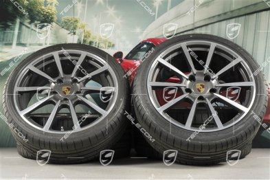 20" Carrera Classic koła letnie komplet, felgi 8J x 20 ET57 + 10J x 20 ET45 + NOWE opony letnie GoodYear 235/35 ZR20 + 265/35 ZR20, z czujnikami ciśnienia