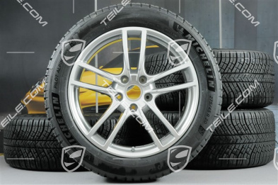 20" koła zimowe Cayenne Sport, komplet, felgi 9J x 20 ET50 + 10,5J x 20 ET64 + opony zimowe Michelin 275/45 R20 + 305/40 R20, z czujnikami ciśnienia