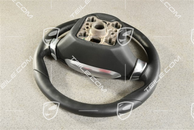 Multifunction steering wheel, Sport Chrono, PDK, heated, Smooth Leather, Black