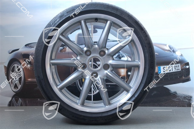 19-inch Carrera Sport summer wheel set, 8,5J x 19 ET55 + 11,5J x 19 ET67 + NEW summer tyres 235/35 ZR19 + 305/30 ZR19