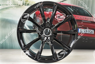 19-inch wheel rim Boxster S, 10J x 19 ET45, black highgloss