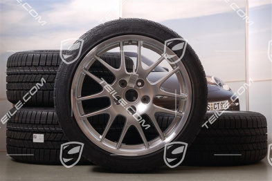 20" RS Spyder Winterräder Satz, Felgen 9,5J x 20 ET65 + 10,5J x 20 ET65 + Winterreifen Continental 255/40 R20 + 285/35 R20, mit RDK Sensoren