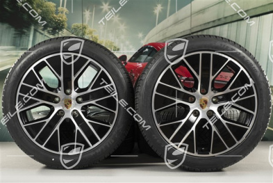 20" koła zimowe Turbo Aero, komplet, felgi 9J x 20 ET54 + 11J x 20 ET60, opony zimowe Goodyear 245/45 R20 + 285/40 R20