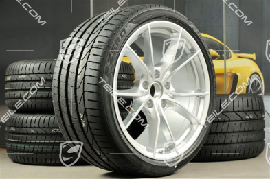 20" koła letnie, komplet Carrera S IV, Felgi 8,5J x 20 ET49 + 11,5J x 20 ET56 + opony letnie 245/35 ZR20+305/30 ZR20, z czujnikami ciśnienia
