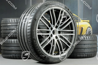 21" Koła letnie Turbo IV, felgi 9,5J x 21 ET71 + 11,5J x 21 ET69 + opony letnie Michelin 275/35 ZR21 + 325/30 ZR21, z czujnikami ciśnienia, tylko do Turbo S E-Hybrid