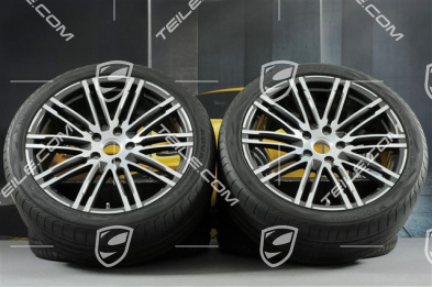 21" Turbo III Sommerräder Satz, Felgen 10J x 21 ET50 + Yokohama Sommerreifen 295/35 R21, mit RDK-Sensoren
