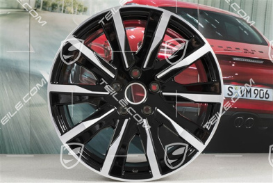 20-inch wheel rim Taycan Tequipment Design, 11J x 20 ET60, black high gloss