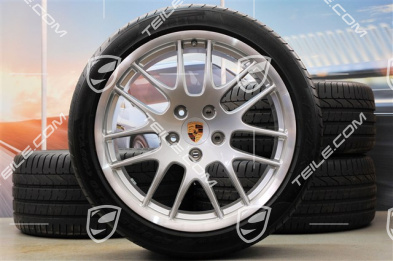 20" Koła letnie komplet RS Spyder, felgi przednie 9,5J x 20 ET65 + tylne 11J x 20 ET68 + opony letnie Pirelli PZero 255/40 ZR20 + 295/35 ZR20, z czujn