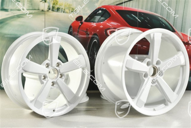 19+20" wheel rim set Dakar, rims: front 8J x 19 ET38 + rear 11,5J x 20 ET68, white
