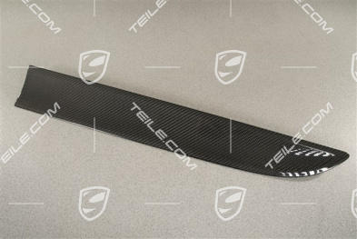 Blende, Tür, vorne, Carbon-Glänzend Schwarz, L