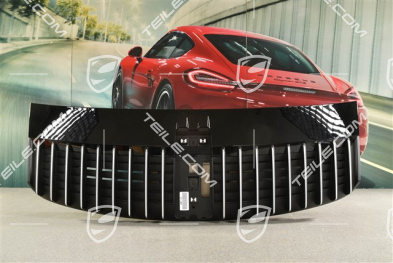 Coupe, ventilation grille with moulding trim in Galvano silver, for rear lid