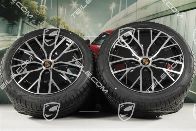 20" koła zimowe Turbo S Aero Design, komplet, felgi 9J x 20 ET54 + 11J x 20 ET60 + opony zimowe Pirelli 245/45 R20 + 285/40 R20