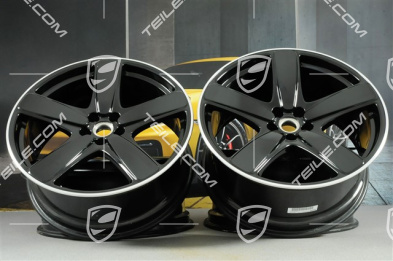 21" komplet felg Sport Classic, 9J x 21 ET26 + 10J x 21 ET19, czarne