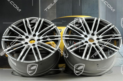 21" Felgensatz Turbo III, Facelift, 10J x 21 ET50, Titan