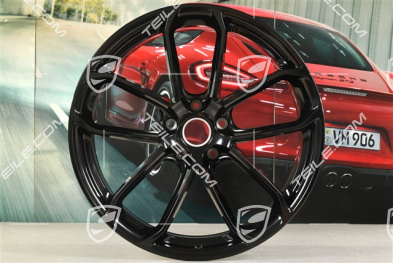 22" GT Design wheel rim, 10.5J x 22 ET49, black high gloss
