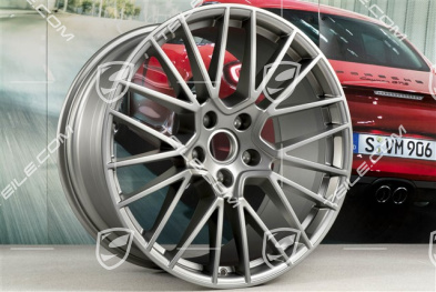 21-inch wheel rim, Cayenne RS Spyder, 11J x 21 ET49, Platinum satin mat
