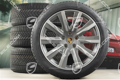 20-inch Taycan Tequipment Design winter wheel set, rims 9J x 20 ET54 + 11J x 20 ET60, Goodyear winter tyres 245/45 R20 + 285/40 R20