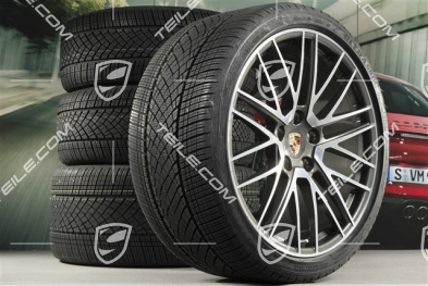 20/21-inch Turbo V winter wheel set, wheel rims 8,5J x 20 ET40 + 11J x 21 ET66 + Goodyear winter tyres 245/35 R20 + 305/30 R21, DOT/prod. year 2021