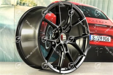 21" felga lekkiej konstrukcji 911 Carrera, 11,5J x 21 ET67, czarny satynowy półmat