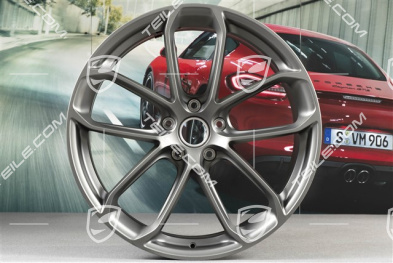 22-inch wheel rim set GT, 10J x 22 ET48 + 11,5J x 22 ET52, Platinum satin-matt