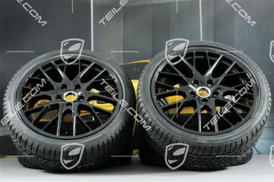 21-inch winter wheels set "SportDesign", rims 9,5 J x 21 ET71 + 10,5 J x 21 ET71 + Pirelli Sottozero III winter tires 275/35 R21 + 315/30 R21, black high gloss
