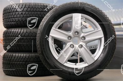 18" Koła zimowe Cayenne S III, 4x felgi 8 J x 18 ET 53 + 4x opony zimowe Michelin 255/55 R 18 109V XL M+S, bez czujników ciśnienia RDK