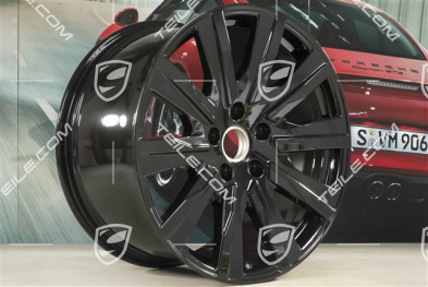 20" Felga Taycan Tequipment Design, 11J x 20 ET60, czarna z wysokim połyskiem