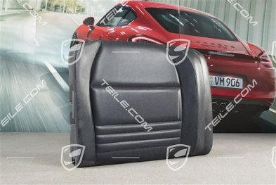 Back seat backrest, Rear, Leatherette, Metropole blue, Coupe, R