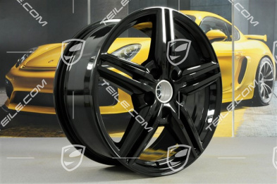 19" Komplet felg Cayenne Design II, 4x felga 8,5J x 19 ET59, czarny wysoki połysk