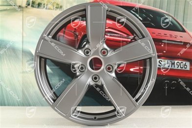 20-inch wheel rim set Carrera Sport, 8,5J x 20 ET57 + 10,5J x 20 ET51, platinum satin matt