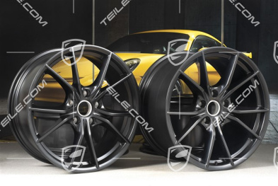 20" komplet felg Carrera S IV, Felgi 8,5 J x 20 ET49 + 11,5 J x 20 ET56, czarny półmat satyna