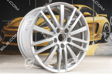 20-inch wheel rim set Panamera Design, 9,5J x 20 ET71 + 11,5J x 20 ET68, Brilliant chrome