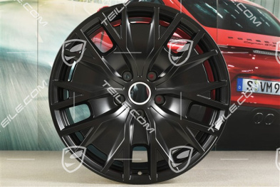 20-inch wheel rim Taycan Turbo S Aero Design, in black satin-mat
