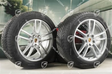 20" koła zimowe Cayenne COUPE Sport, komplet, felgi 9J x 20 ET50 + 10,5J x 20 ET55 + NOWE opony zimowe Continental 275/45 R20 + 305/40 R20, z czujnikami ciśnienia