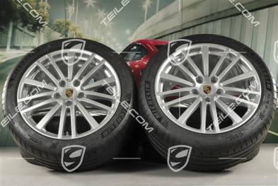 20" Panamera Design Sommerräder, Felgen 9,5J x 20 ET71 + 11,5J x 20 ET68 + Michelin Sommerreifen 275/40 ZR20 + 315/35 ZR20, mit RDK-Sensoren