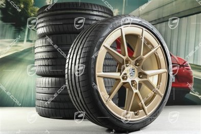 20+21" Koła letnie Carrera S, felgi 8,5J x 20 ET50 + 11,5J x 21 ET79 + NOWE opony letnie Goodyear 245/35 R20 + 315/30 R21