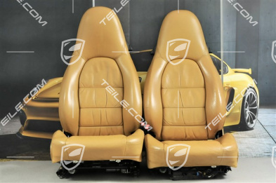 Seats, el adjustable, leather, Savanna, Draped, set (L+R)