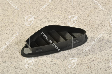 Cover, Defroster nozzle for windscreen, Black, R
