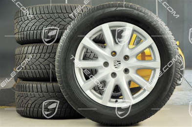 18" Cayenne Winterräder Satz, Felgen 8J x 18 ET53 + Winterreifen Dunlop SP Winter Sport 3D 255/55 R18, ohne RDK