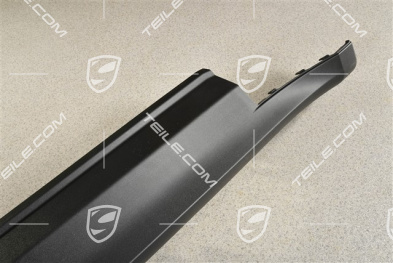 Sill cover moulding, side skirt, Black matte, R