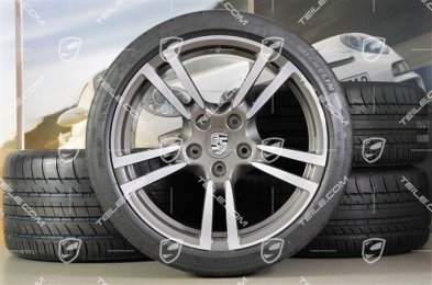 19" Komplet kół letnich Turbo II, felgi 8,5J x 19 ET56 + 11J x 19 ET51 + NOWE opony letnie Michelin 235/35R19 + 305/30R19, czujniki ciśnienia RDK