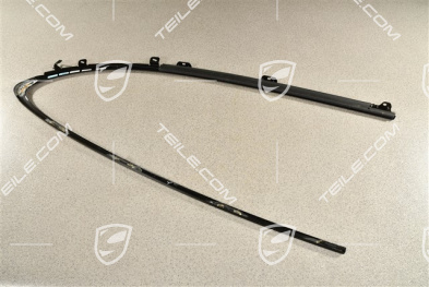 Moulding, Door channel, incl. sealing, rear, Black, R