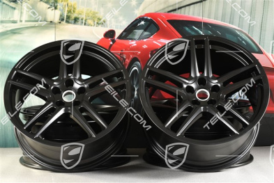 20" Felgensatz "Macan Turbo", 9J x 20 ET 26 + 10J x 20 ET19, BORBET, schwarz seidenmatt