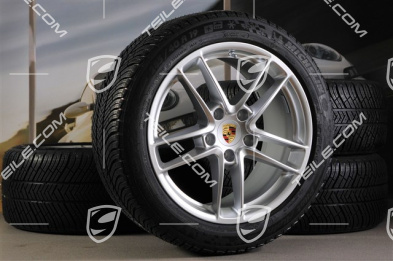 19-inch TURBO II winter wheel set, wheels 9J x 19 ET 60 + 10J x 19 ET61 + NEW tyres Michelin Pilot Alpine 3, 255/45 R19+285/40 R19, without TPM